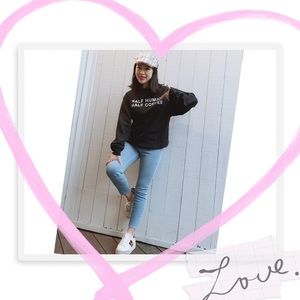 BLUME + CO. 1/2 Human 1/2 Coffee Sweatshirt UNISEX